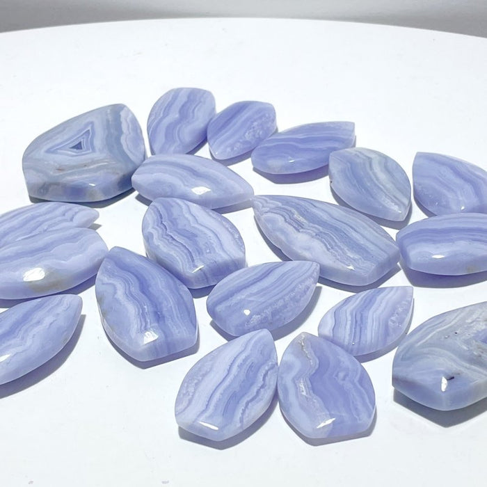 19 Pieces Blue Lace Agate Arrow Head Shape