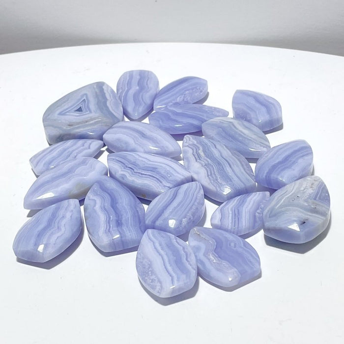 19 Pieces Blue Lace Agate Arrow Head Shape