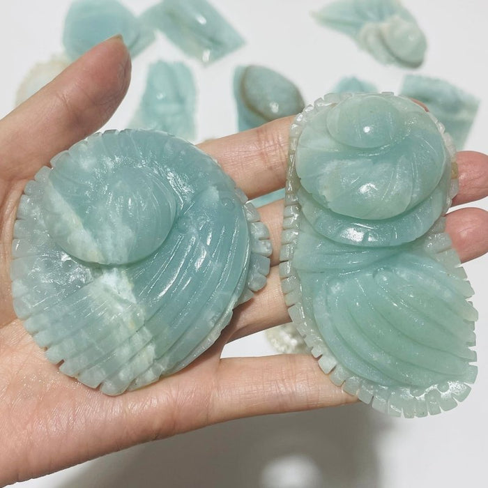 19 Pieces Caribbean Calcite Marine Animals Carving