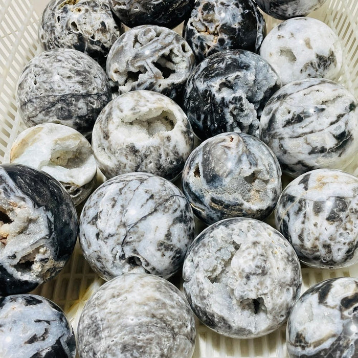 19 Pieces High Quality Sphalerite Geode Sphere Ball