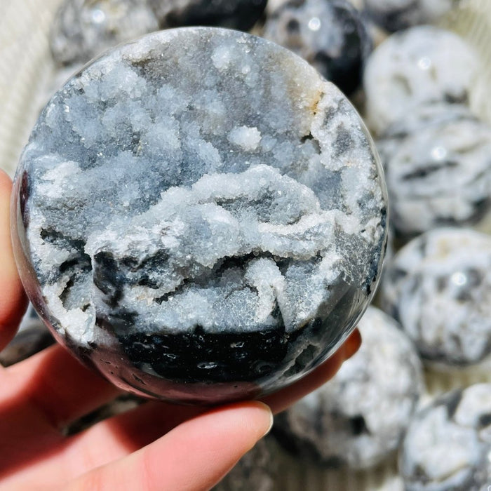 19 Pieces High Quality Sphalerite Geode Sphere Ball