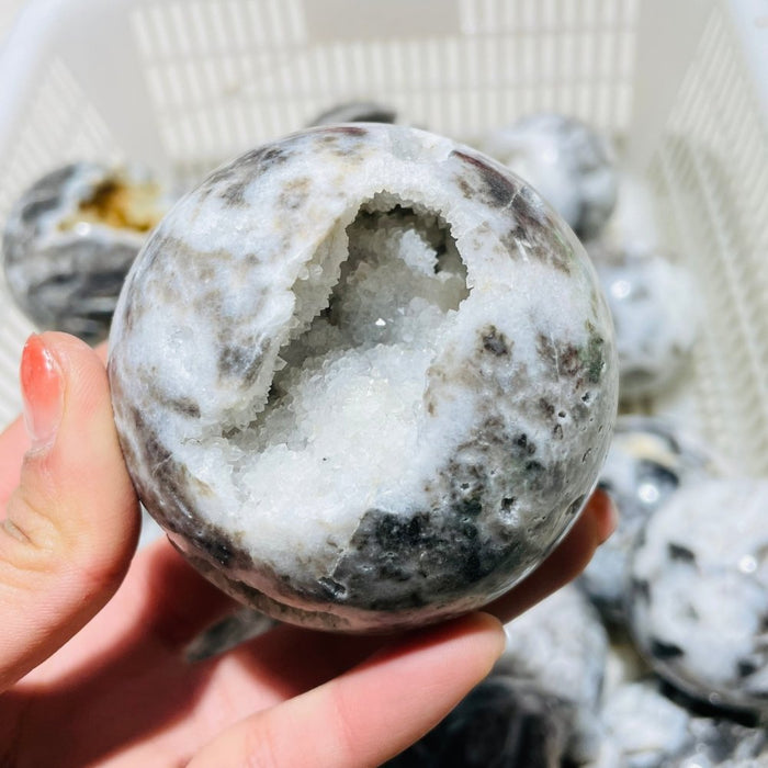 19 Pieces High Quality Sphalerite Geode Sphere Ball