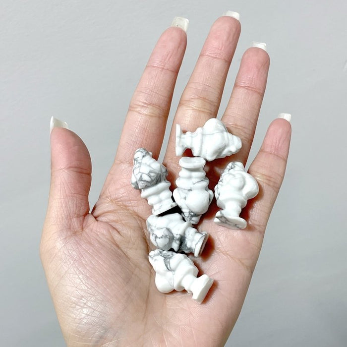 1in Howlite Santa Claus Christmas Carving Wholesale
