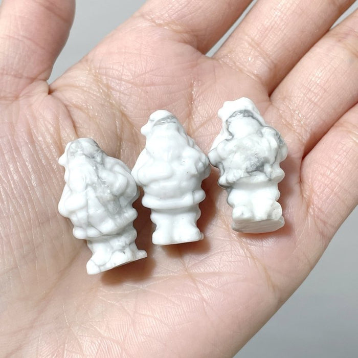 1in Howlite Santa Claus Christmas Carving Wholesale