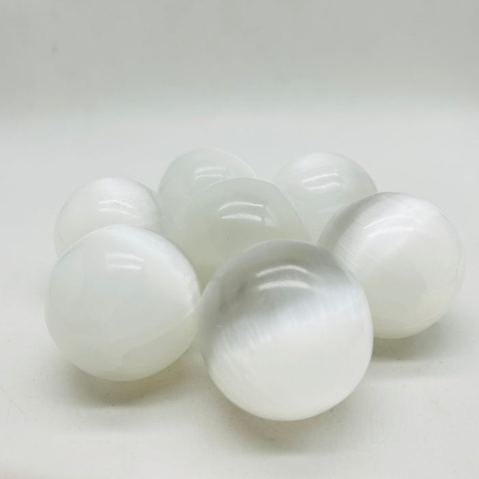 2 Inch Polished Selenite Spheres Ball Wholesale