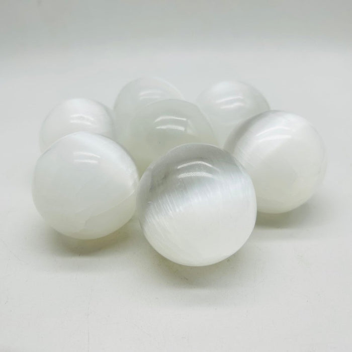 2 Inch Polished Selenite Spheres Ball Wholesale