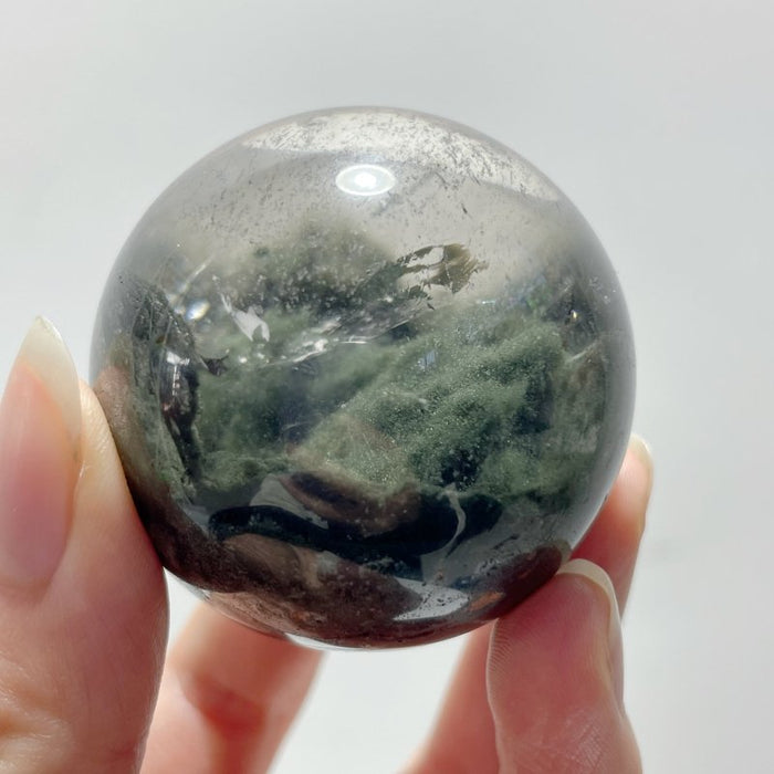 2 Pieces Beautiful Garden Quartz Sphere