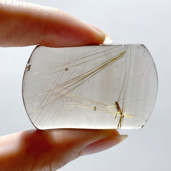 2 Pieces High Quality Clear Rutile Quartz