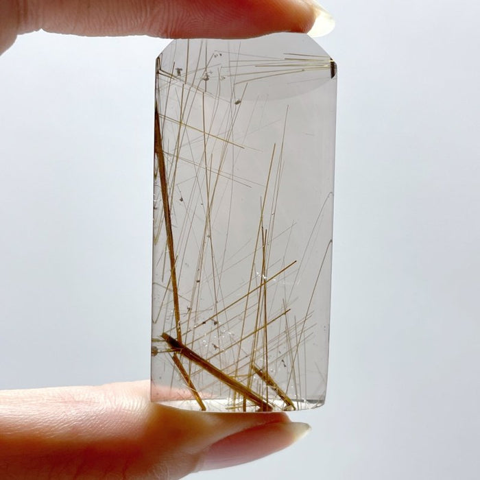 2 Pieces High Quality Clear Rutile Quartz