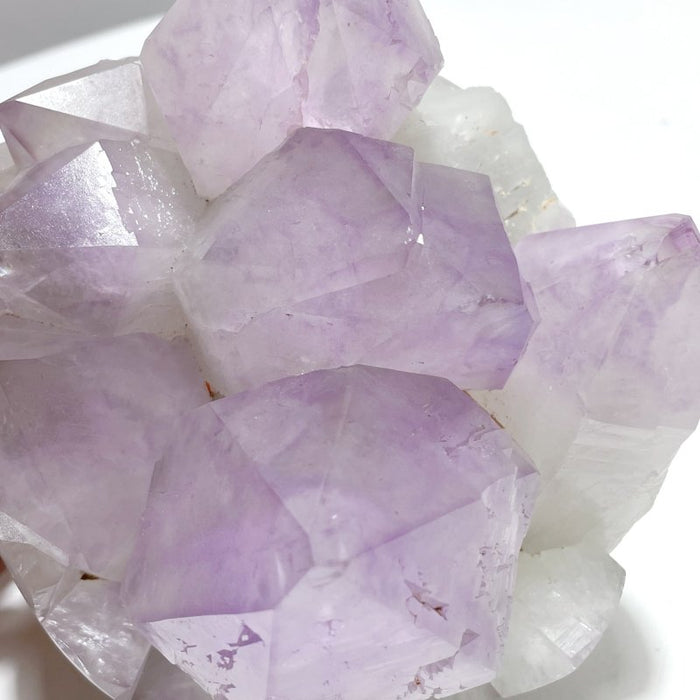 2 Pieces Large Amethyst Cluster Egg Bottom Polished