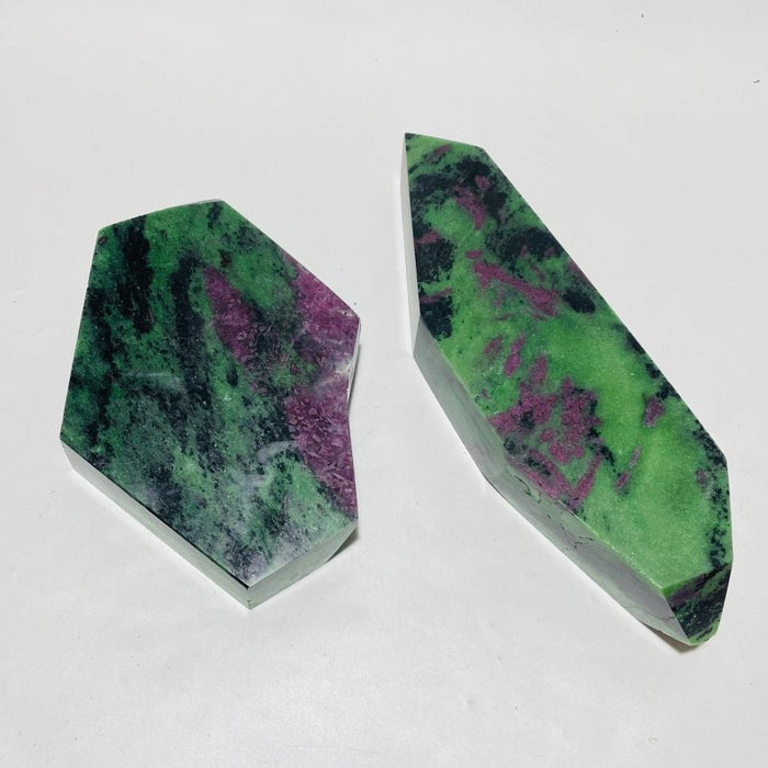 2 Pieces Large Ruby Zoisite Free Form