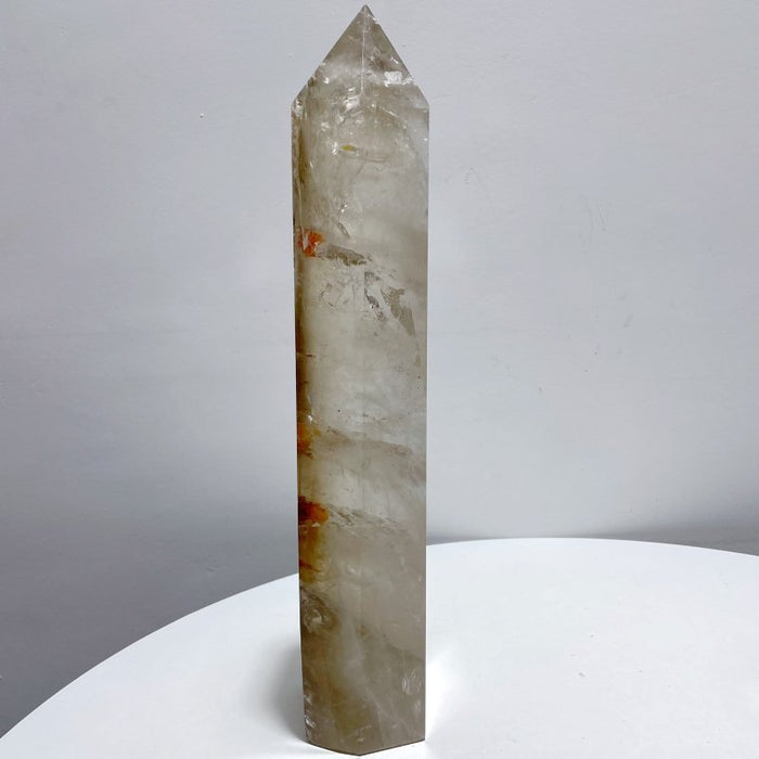 2 Pieces Large Smoky Quartz Tower 15.6-17.4in