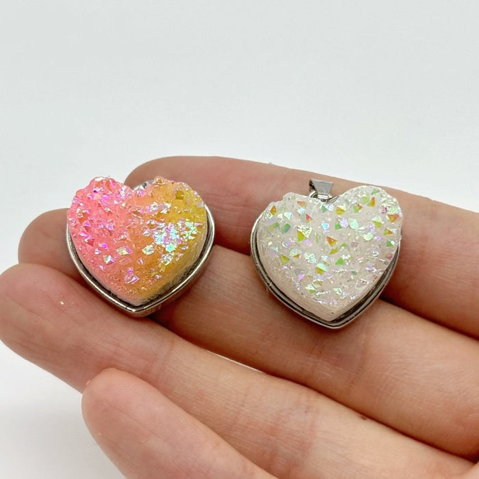 2 Types Aura Cluster Heart Pendant Wholesale