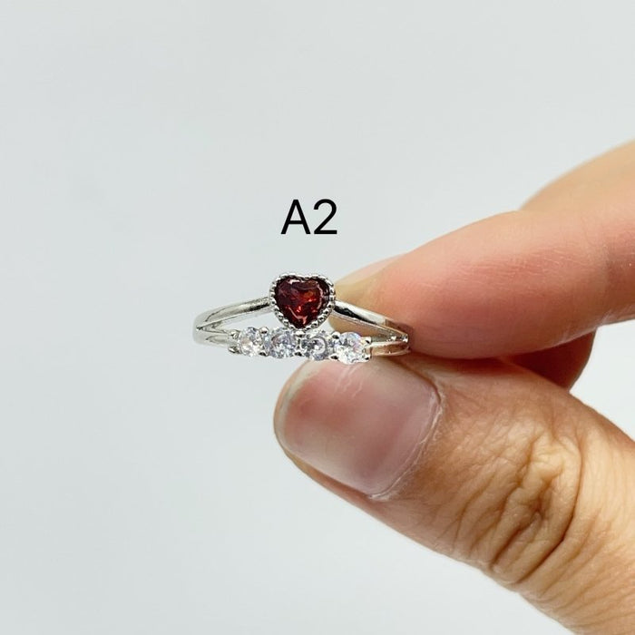 2 Types Garnet Rings Crystal Wholesale