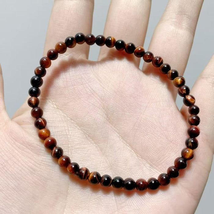 2 Types Mini Beads Bracelet Hematite Red Tiger Eye Wholesale