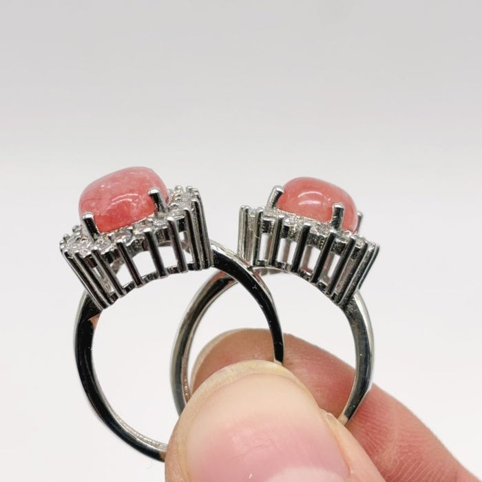 2 Types Red Rhodochrosite Ring Wholesale