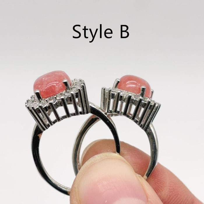 2 Types Red Rhodochrosite Ring Wholesale