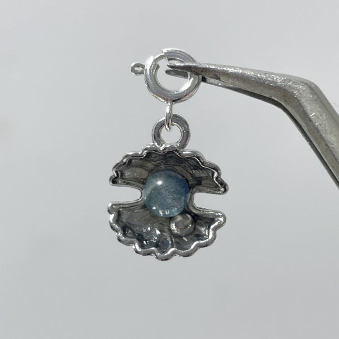 2 Types Shell Pendant Crystal Wholesale Labradorite Amethyst