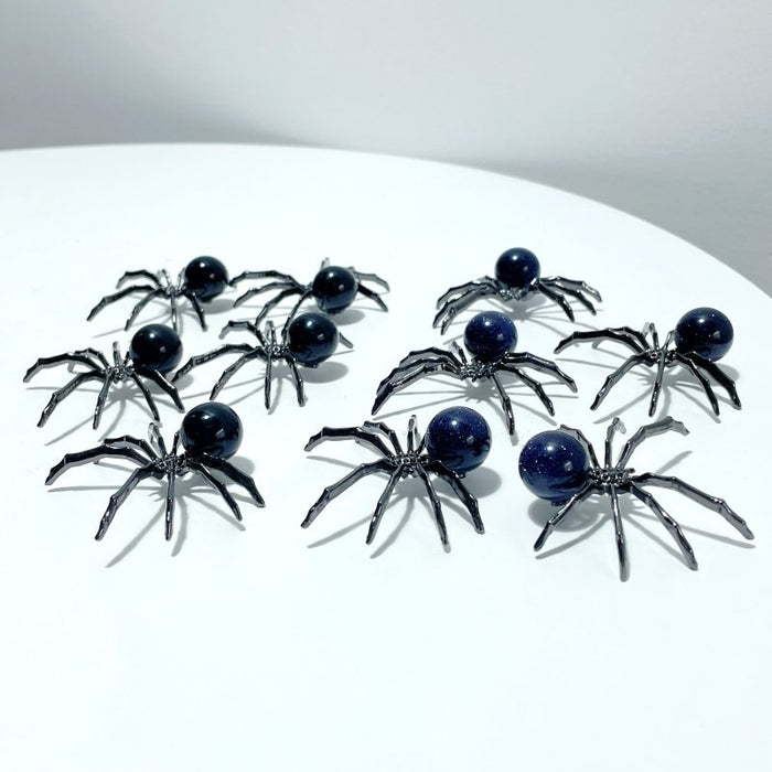 2 Types Sphere Spider Ornament Handmade Alloy Spider Wholesale