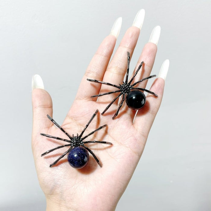 2 Types Sphere Spider Ornament Handmade Alloy Spider Wholesale
