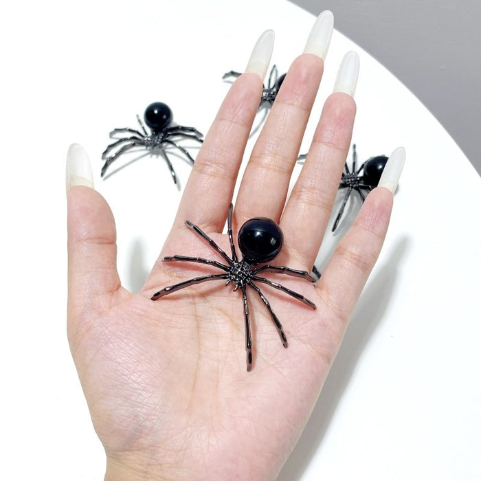 2 Types Sphere Spider Ornament Handmade Alloy Spider Wholesale