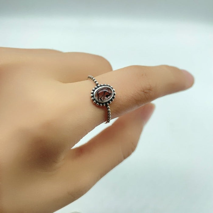 20 Pieces Beautiful Black Rutile Quartz Different Styles Sterling Silver Ring