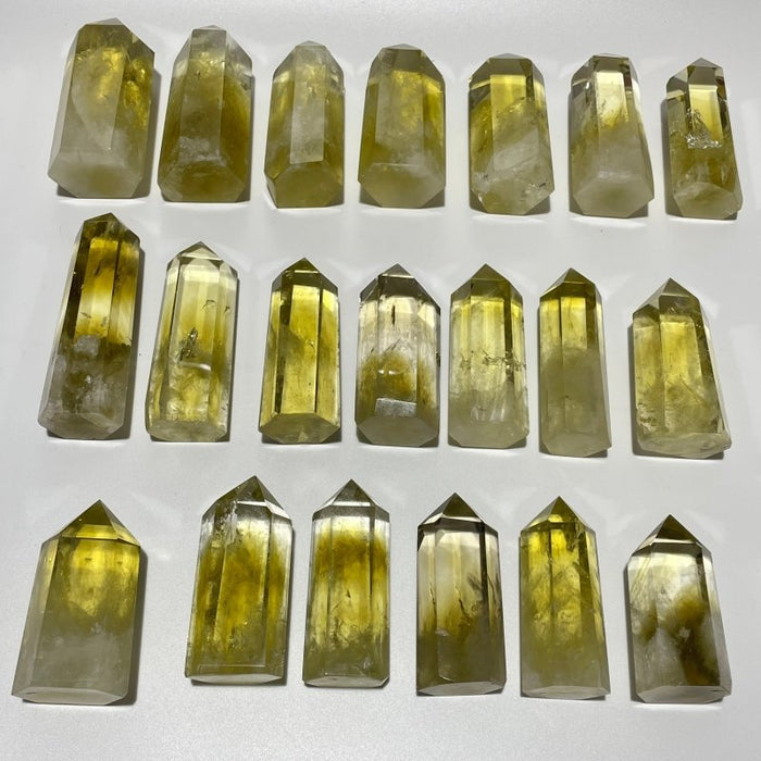 20 Pieces Fat Citrine Crystal Tower Point