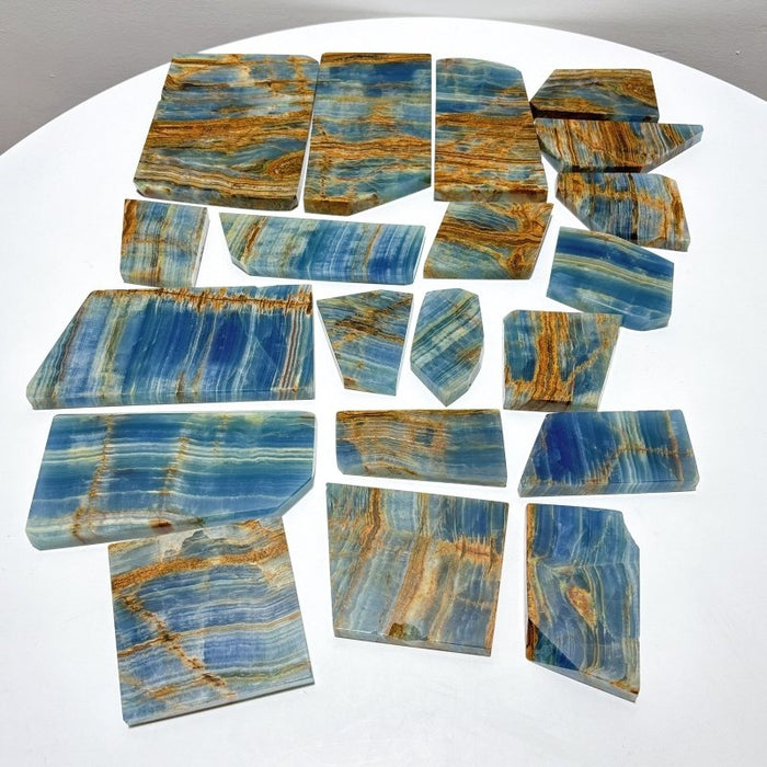 20 Pieces High Quality Blue Onyx Slab