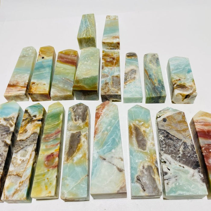 18 Pieces Large Caribbean Calcite Four-Sided Points