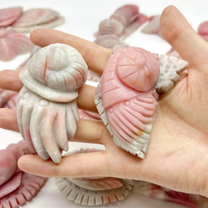 20 Pieces Pink Opal Sea Animals Carving Wholesale