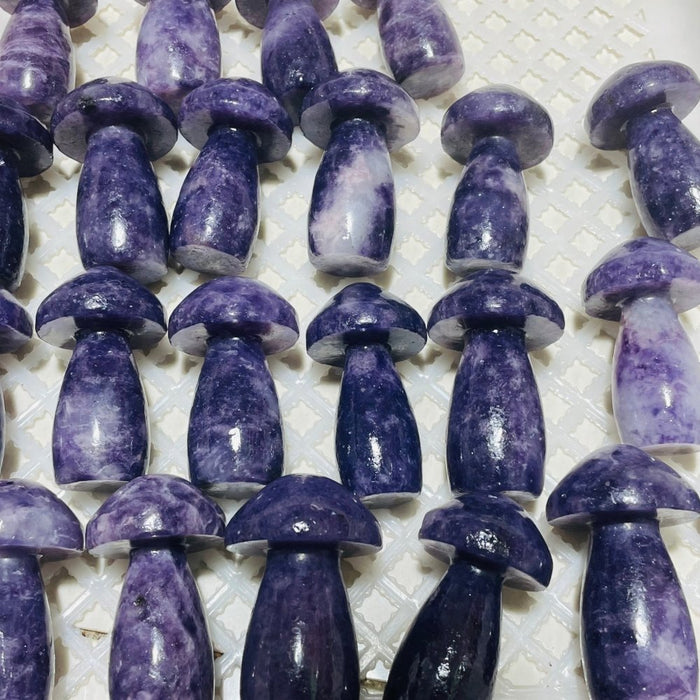22 Pieces Lepidolite Mushrooms
