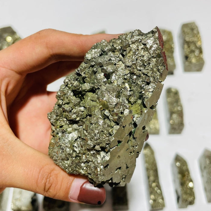 23 Pieces High Quality Pyrite Four-Sided Tower Point