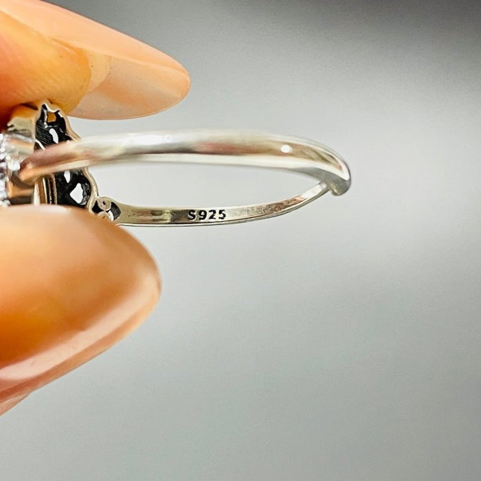 24 Pieces Gold Rutile Quartz Different Styles Sterling Silver Ring