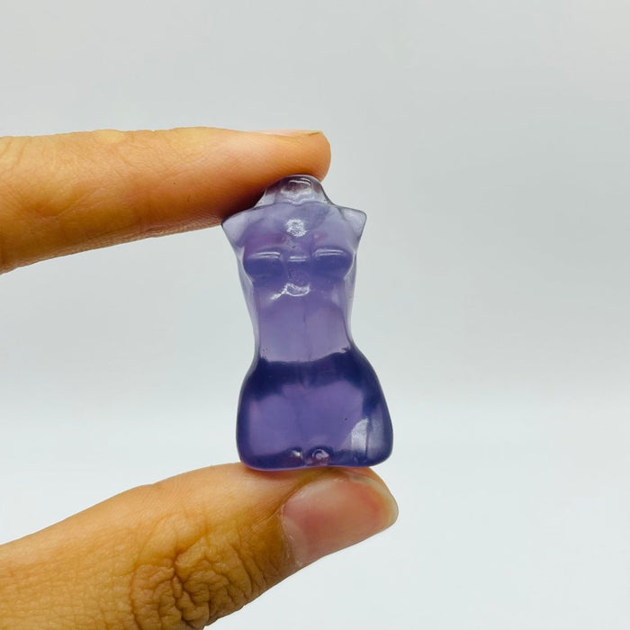 25 Pieces Mini Fluorite Goddess Carving