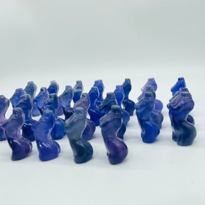 25 Pieces Mini Fluorite Goddess Carving