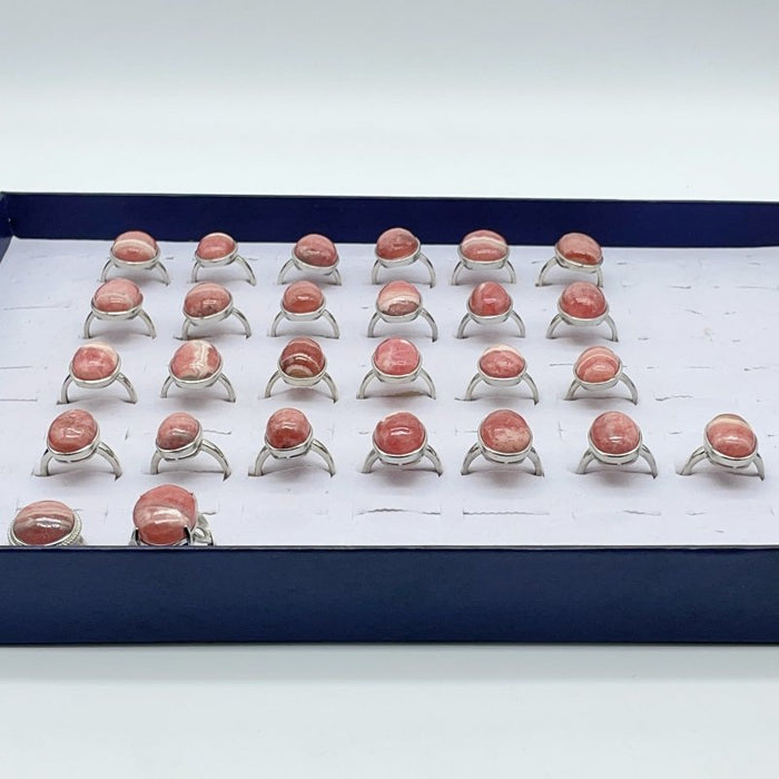 27 Pieces Rhodochrosite Different Styles Ring