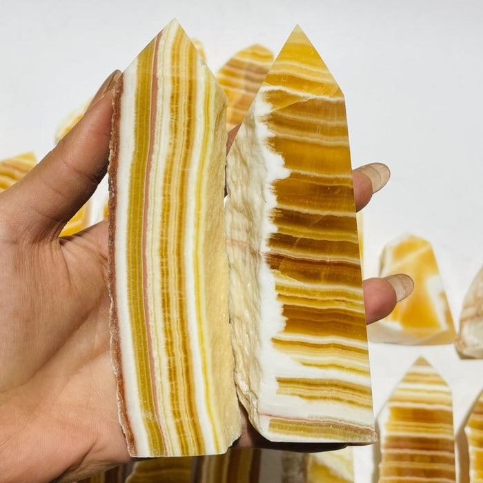 28 Pieces Beautiful Yellow Calcite Points