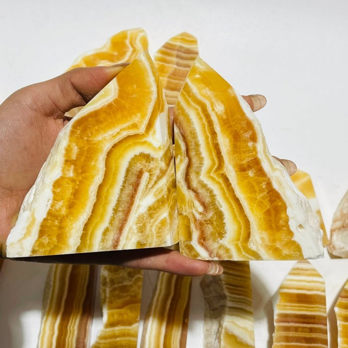 28 Pieces Beautiful Yellow Calcite Points
