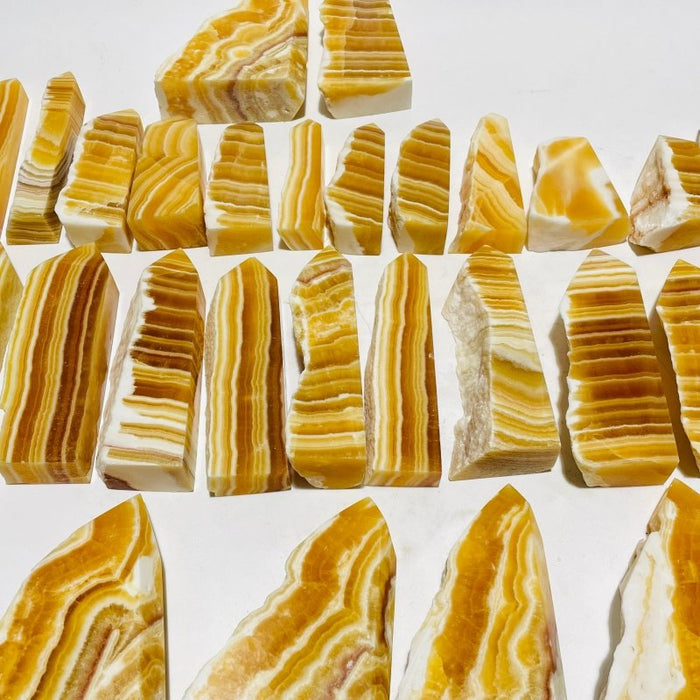 28 Pieces Beautiful Yellow Calcite Points