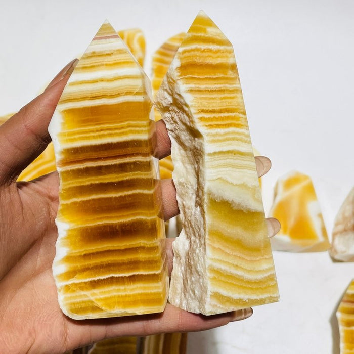 28 Pieces Beautiful Yellow Calcite Points