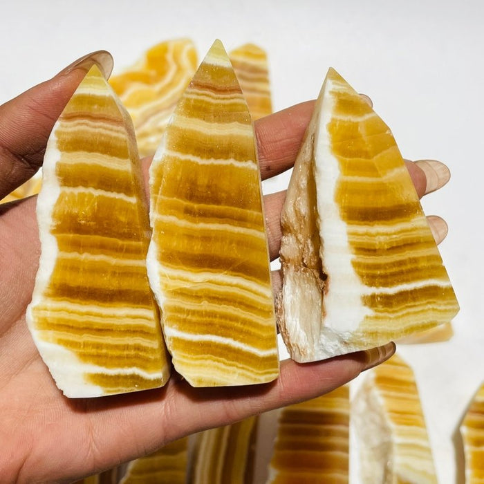 28 Pieces Beautiful Yellow Calcite Points