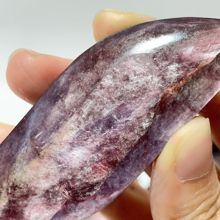29 Pieces High Quality Purple Flash Lepidolite Leaf