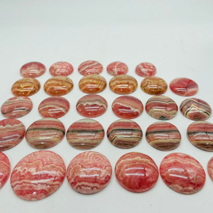 29 Pieces High Quality Rhodochrosite Round Plate DIY Pendant