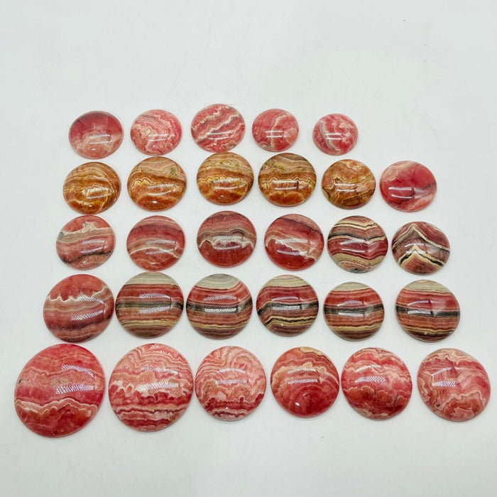 29 Pieces High Quality Rhodochrosite Round Plate DIY Pendant