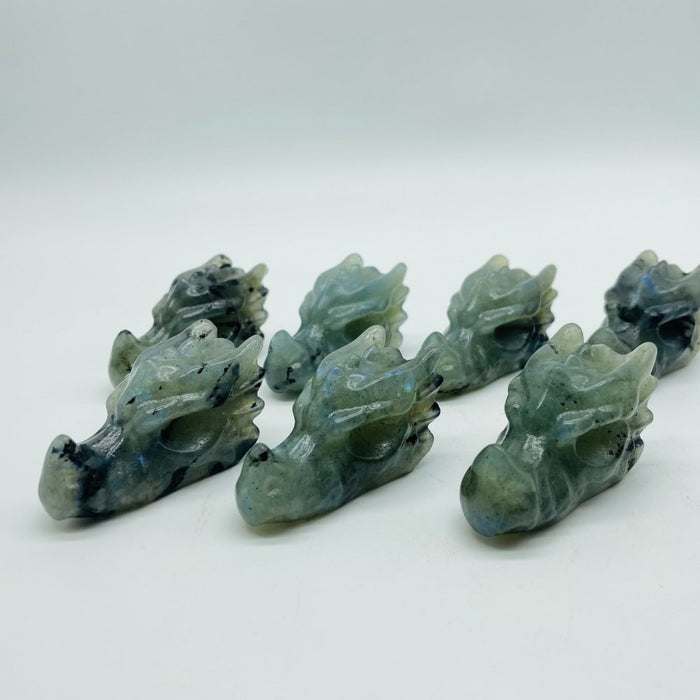 2Inch Labradorite Dragon Head Carving Crystals Closeout
