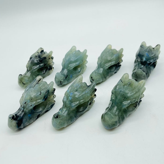 2Inch Labradorite Dragon Head Carving Crystals Closeout