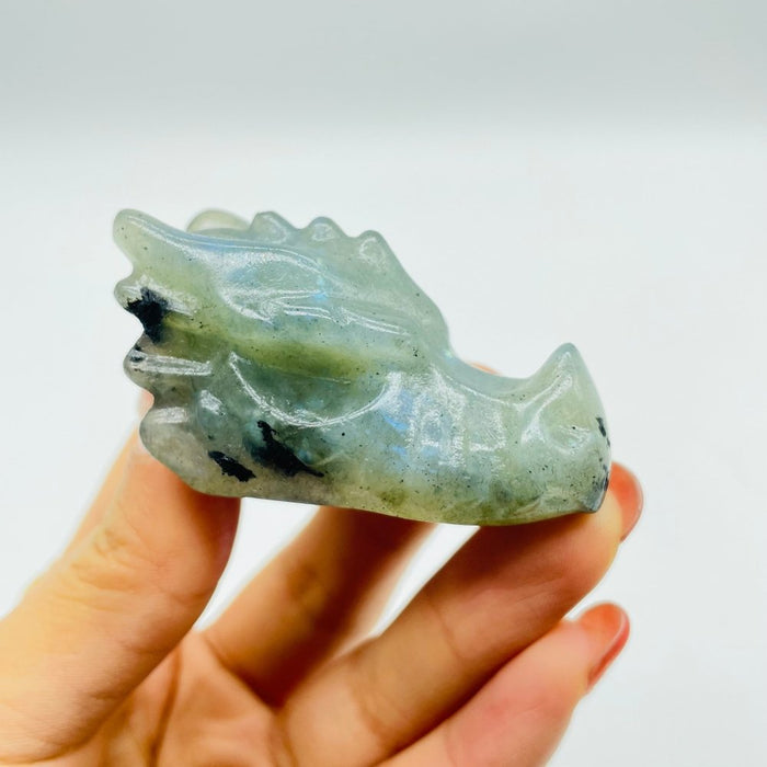 2Inch Labradorite Dragon Head Carving Crystals Closeout