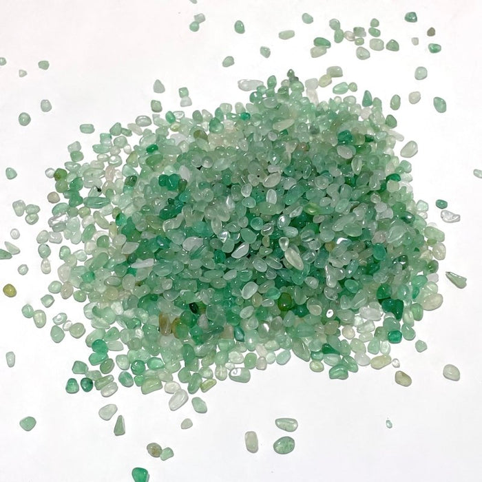 3-5mm Green Aventurine Chips Gravel Wholesale
