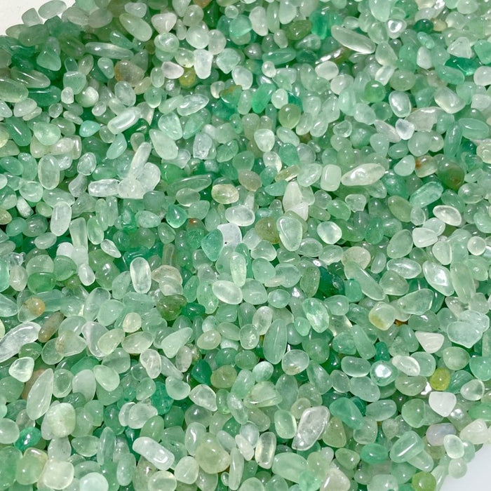 3-5mm Green Aventurine Chips Gravel Wholesale