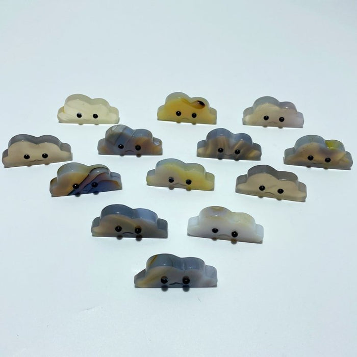 3 Expressions Mixed Agate Clouds Carving Wholesale